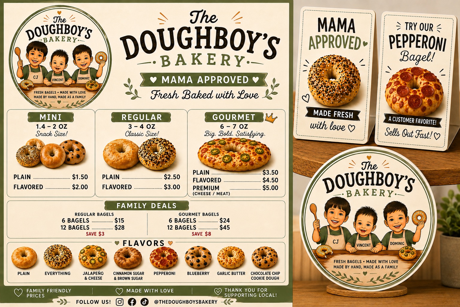 bagel ordering sheet